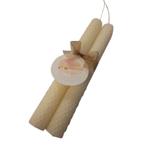 Honeycomb Beeswax Taper Candles