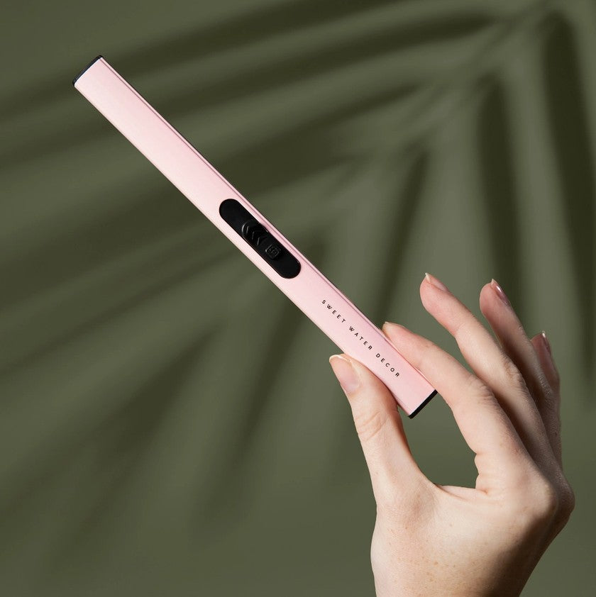Blush Pink Rechargeable Electric Lighter - JMCandles and Home