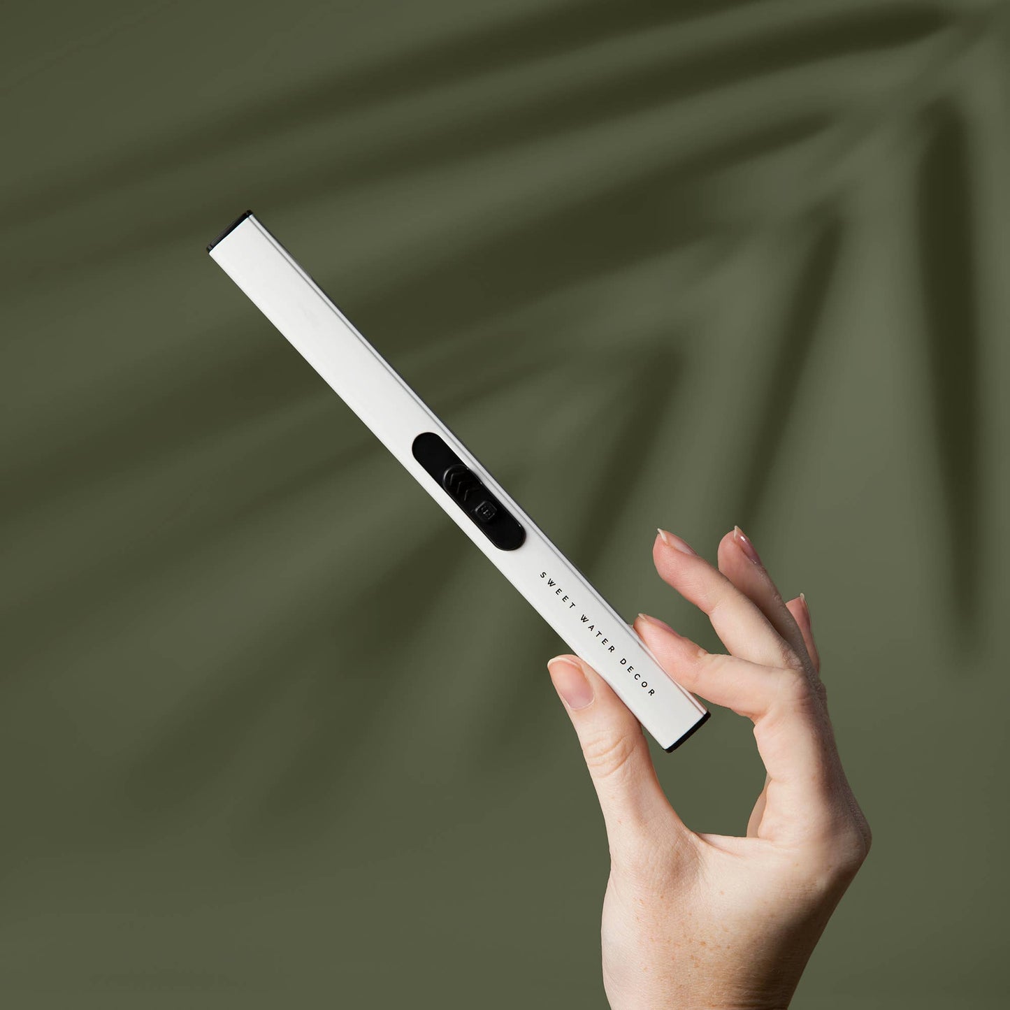 White Rechargeable Electric Lighter - JMCandles and Home