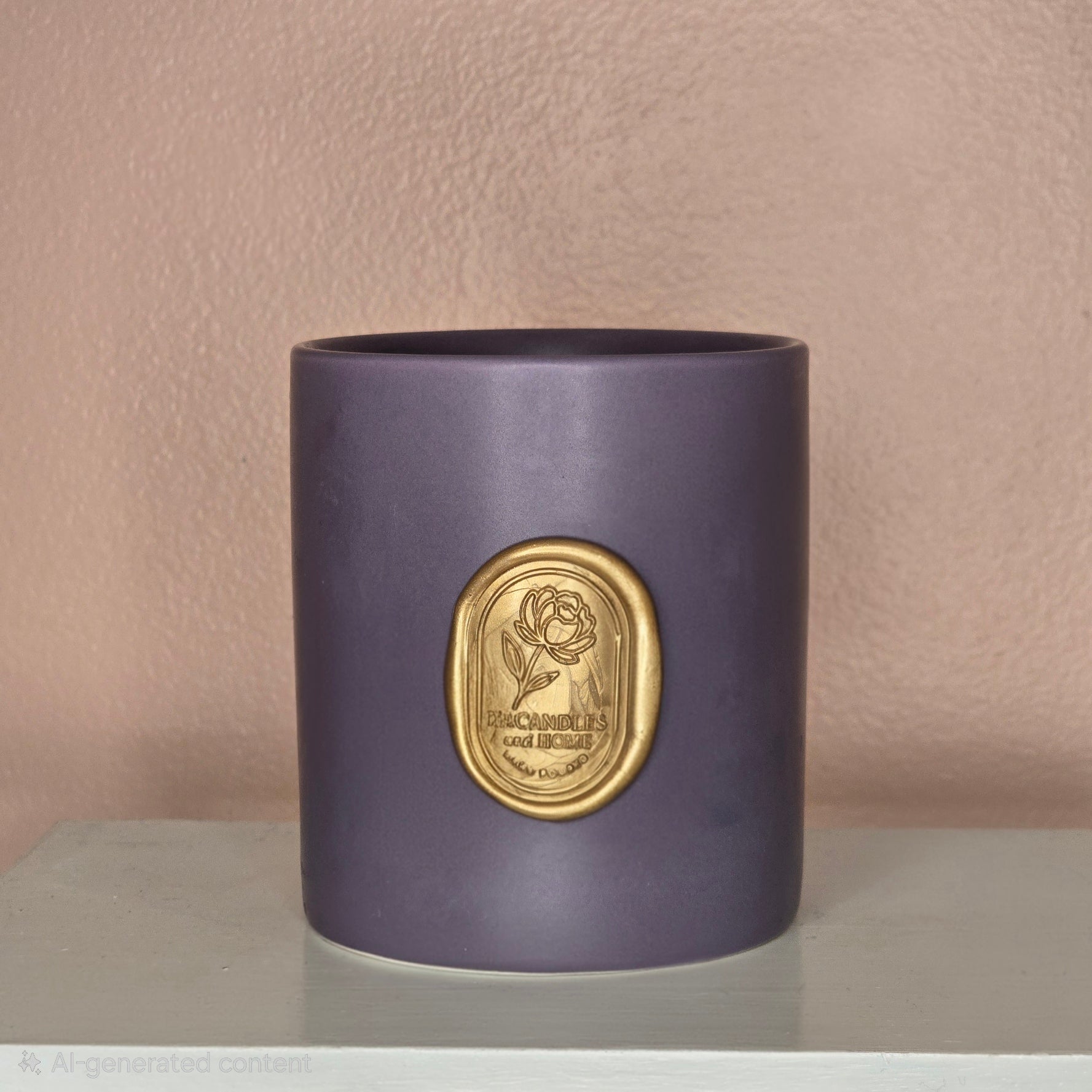 Purple Candle - JMCandles and Home