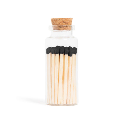 Matches Bottle Black - JMCandles and Home