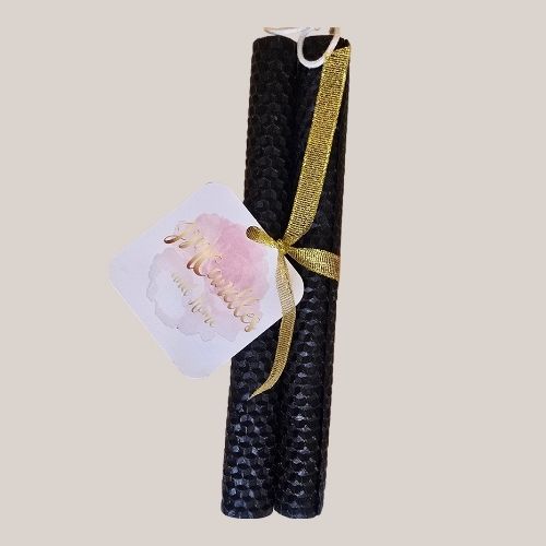 Honeycomb Beeswax Taper Candles - Thumbnail 2