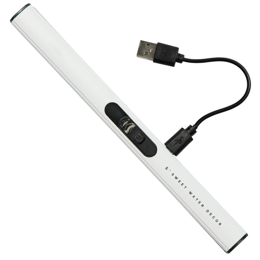 White Rechargeable Electric Lighter - JMCandles and Home
