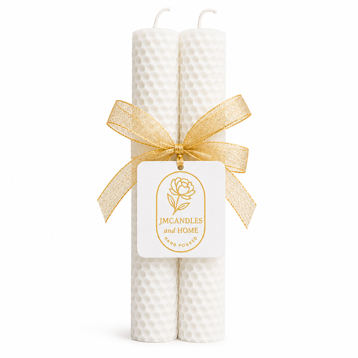 Honeycomb Beeswax Taper Candles - JMCandles and Home