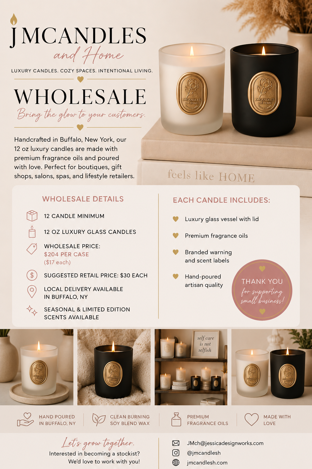 Wholesale with JMCandles and Home