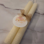 Load image into Gallery viewer, Honeycomb Beeswax Taper Candles - JMCandles and Home
