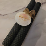 Load image into Gallery viewer, Honeycomb Beeswax Taper Candles - JMCandles and Home
