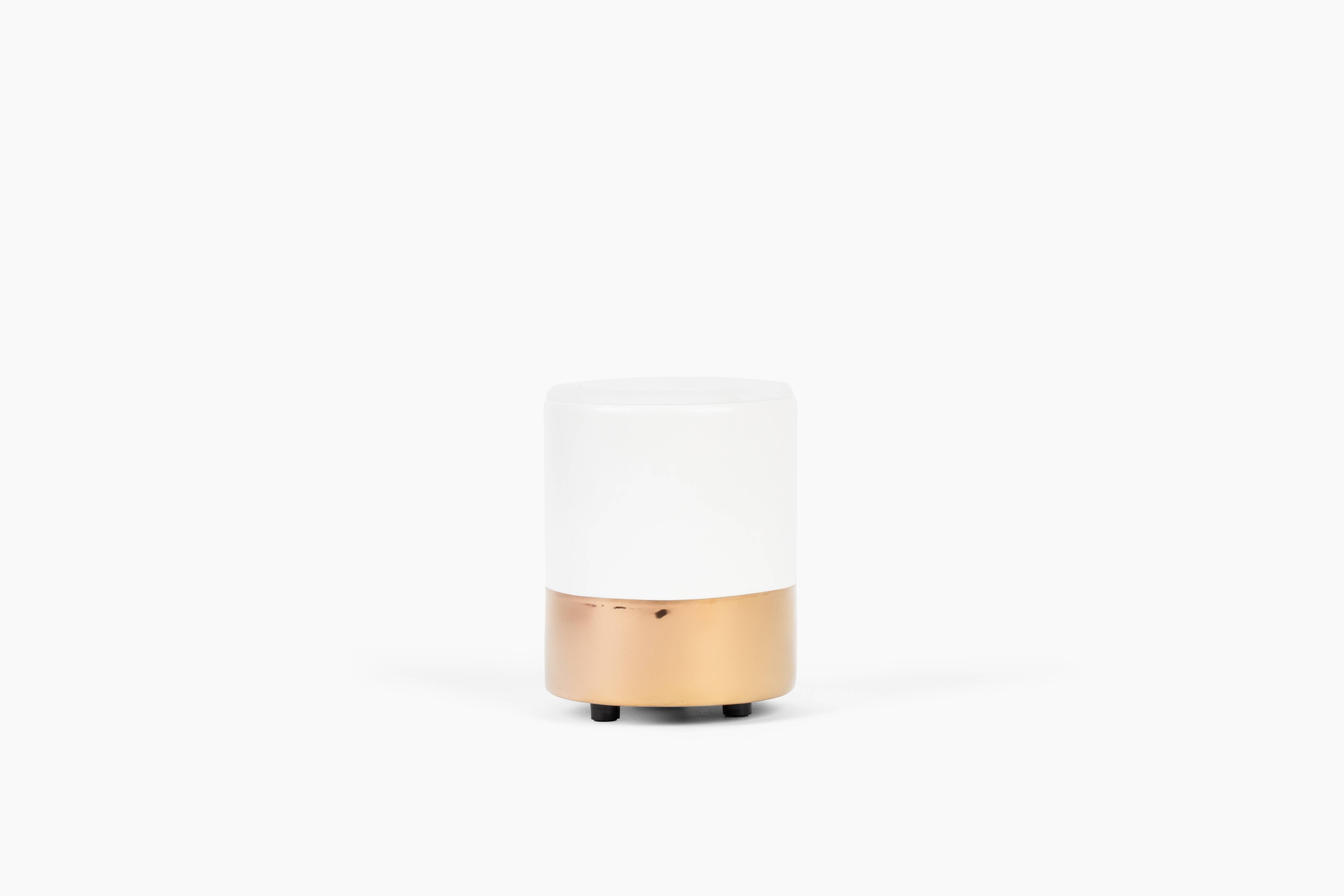 White and Gold Mini Mod Wax Warmer - JMCandles and Home