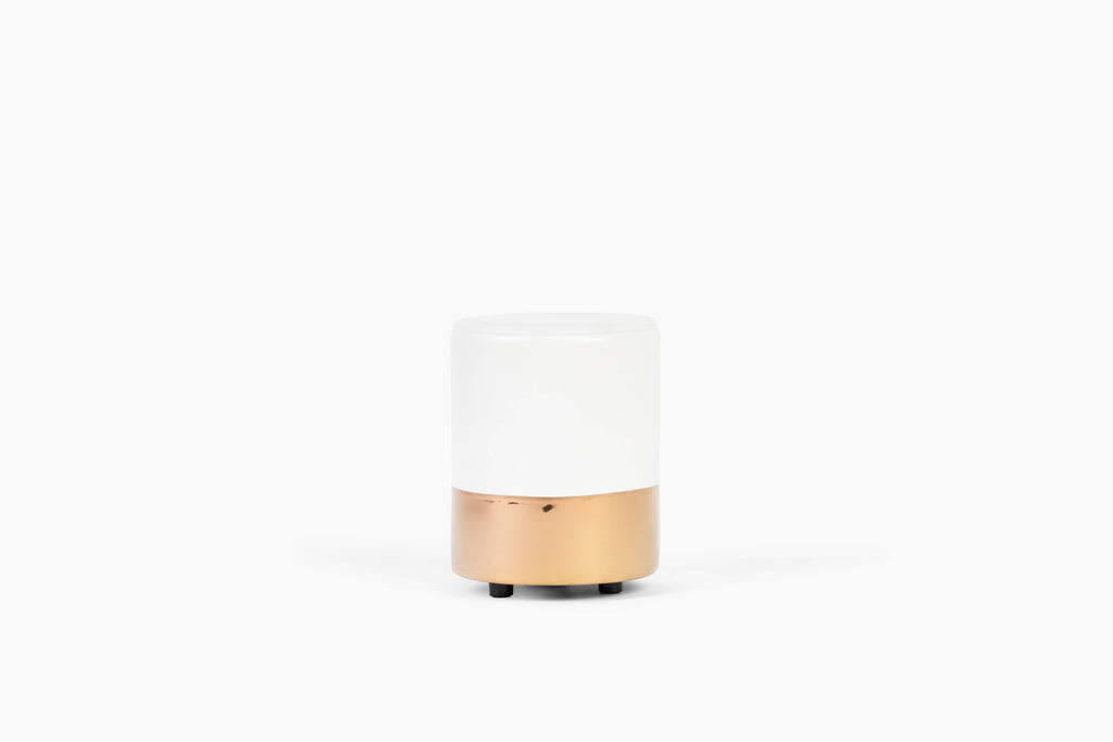 White and Gold Mini Mod Wax Warmer - JMCandles and Home